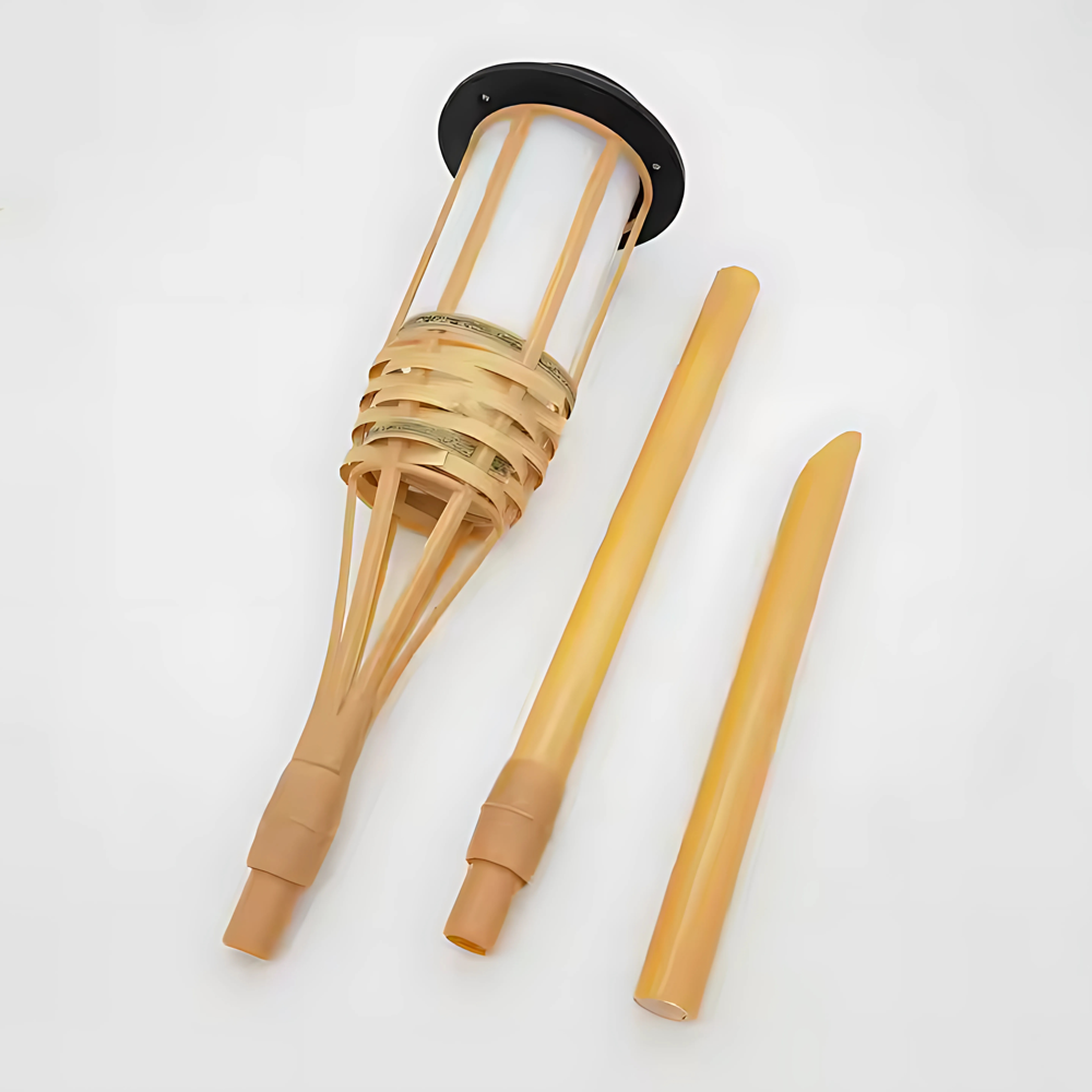 Solar Bamboo Tiki Torch Light - Efficiency: 89%