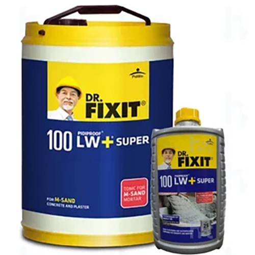 Dr Fixir Lw Plus Super - Liquid Admixture, 100% Pure, Waterproofing For Rcc Slab, Mortar, & Plaster | Enhances Workability, Reduces Shrinkage Cracks