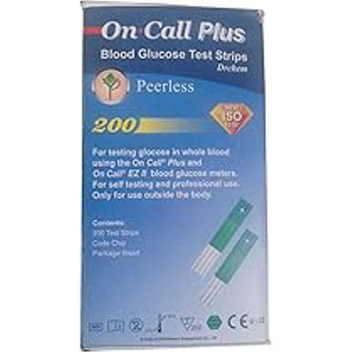 Blood Glucose Test Strips On Call Plus 200T
