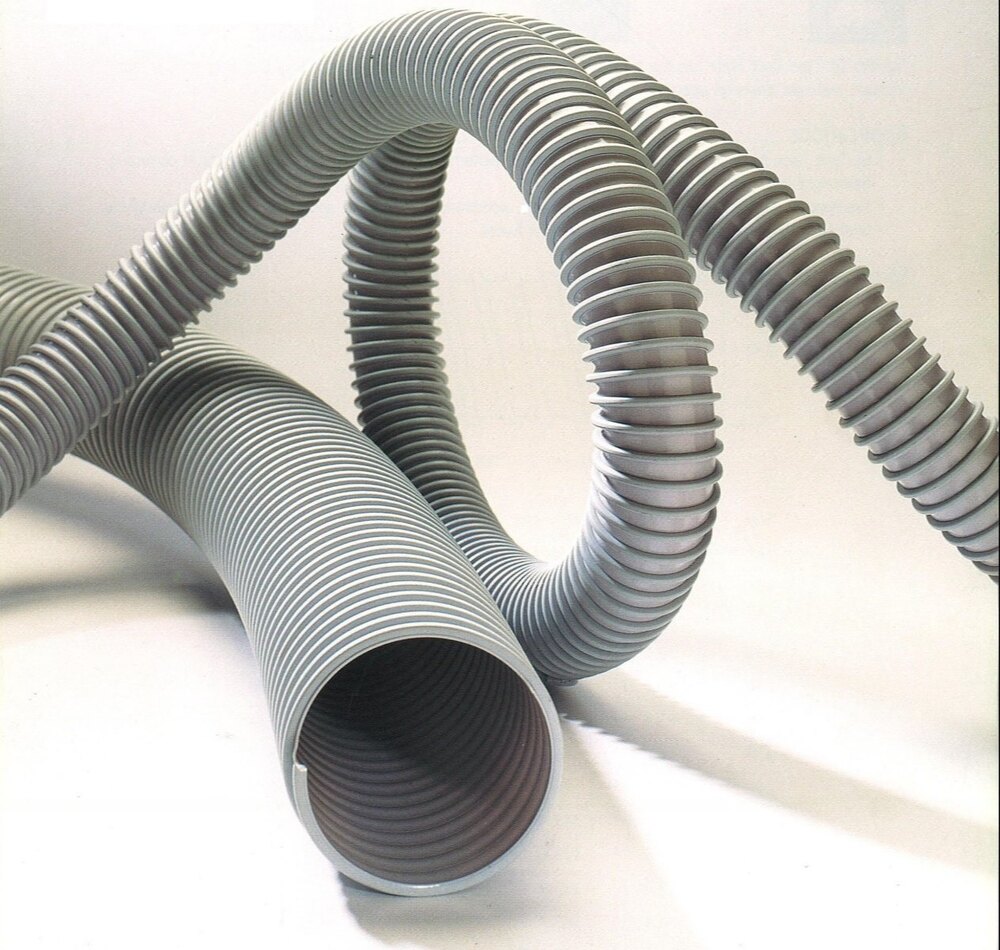 Pvc Suction Duct Hose Pipe - Color: Grey