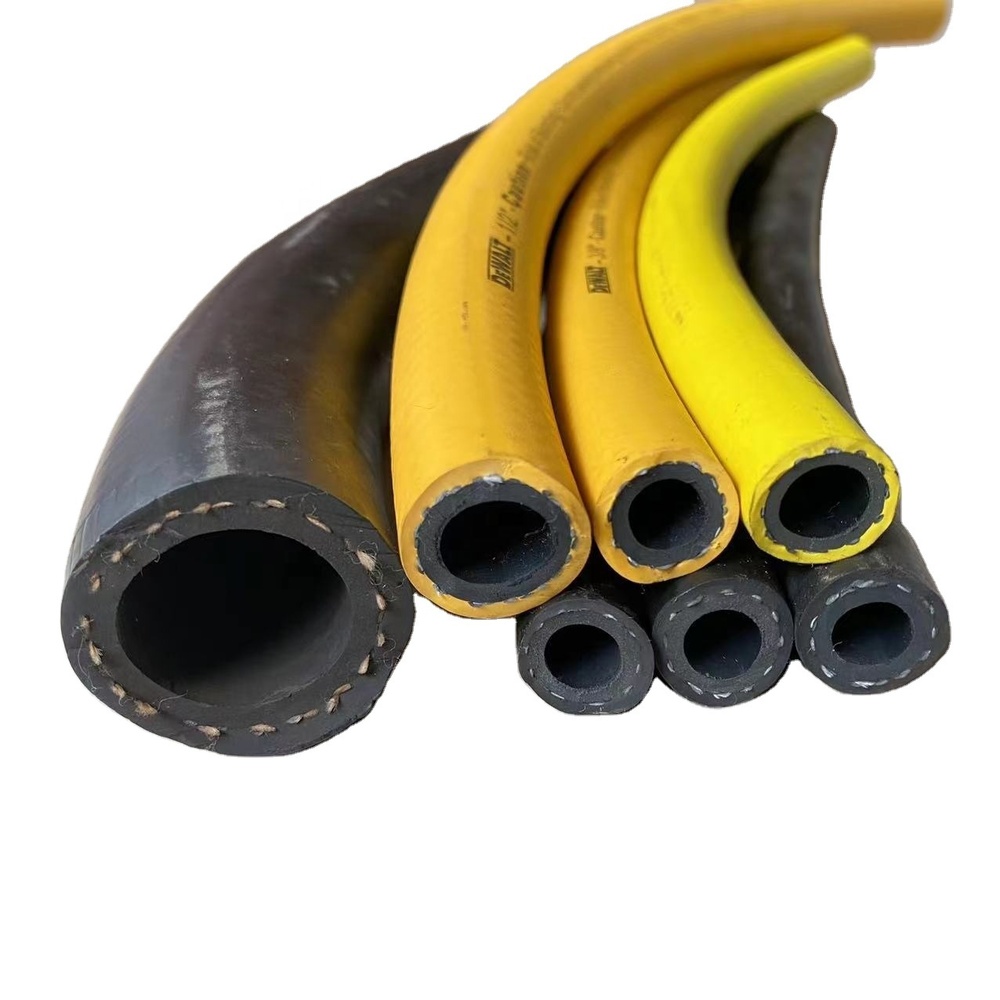 Air Water Pneumatic Rubber Hose Pipes - Color: Yellow And Black