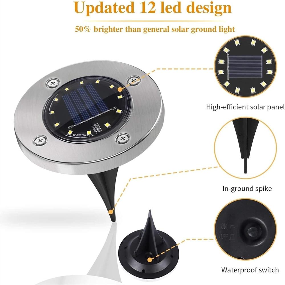 Solar In-Ground Disk Light
