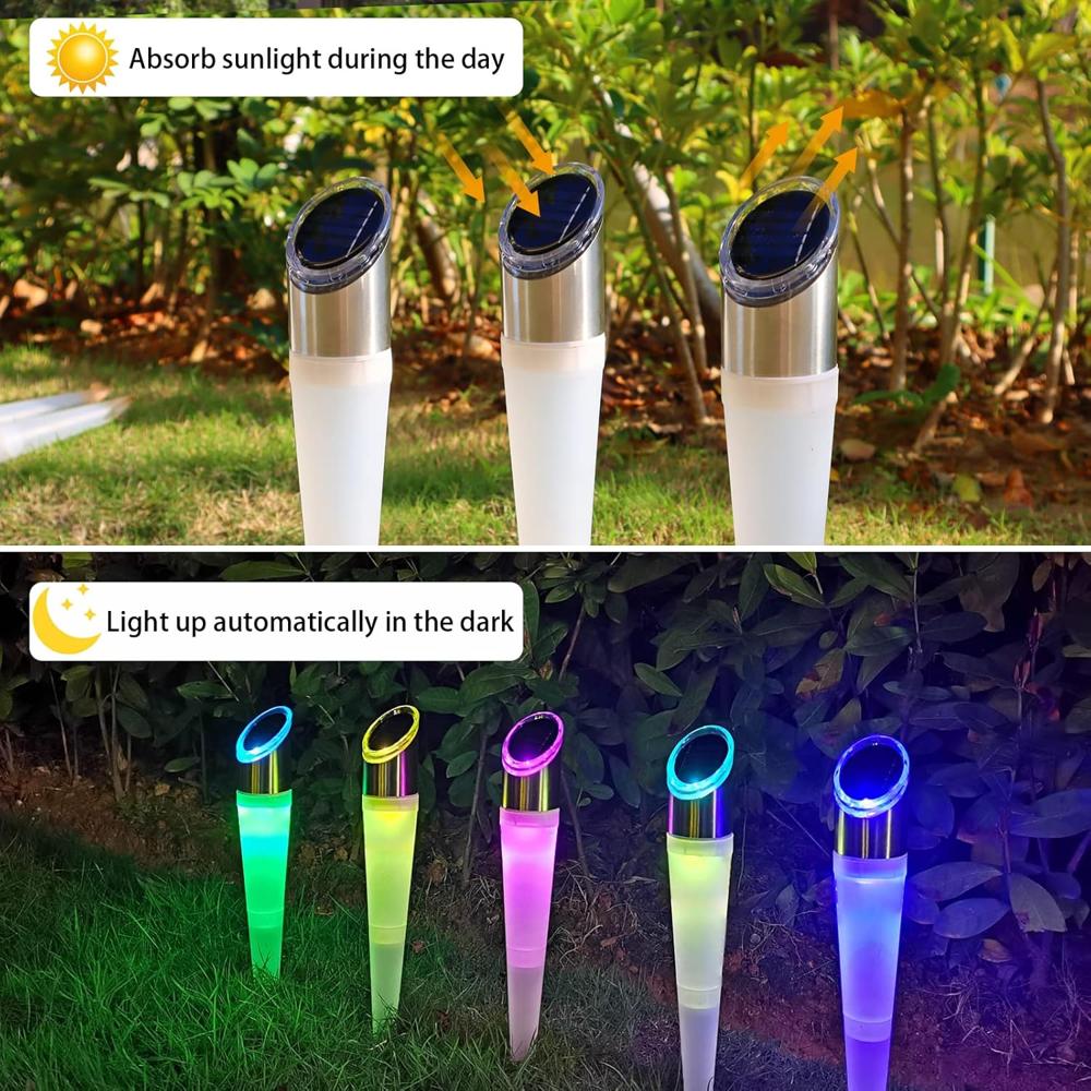 RGB Solar Disk Lights