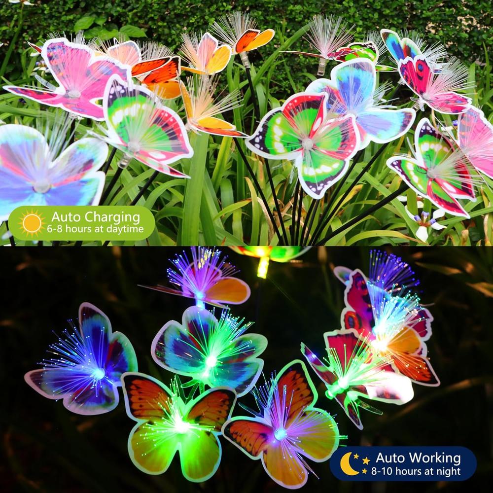 Solar LED Butterfly Garden Light