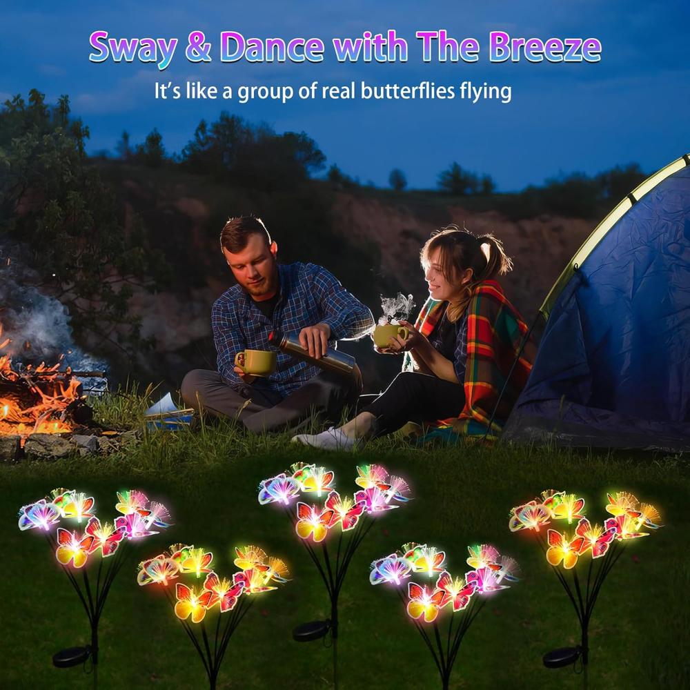 Solar LED Butterfly Garden Light