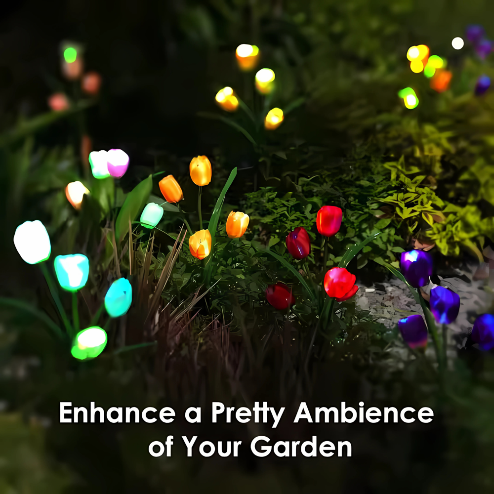 Solar LED Tulip Flower Garden Light