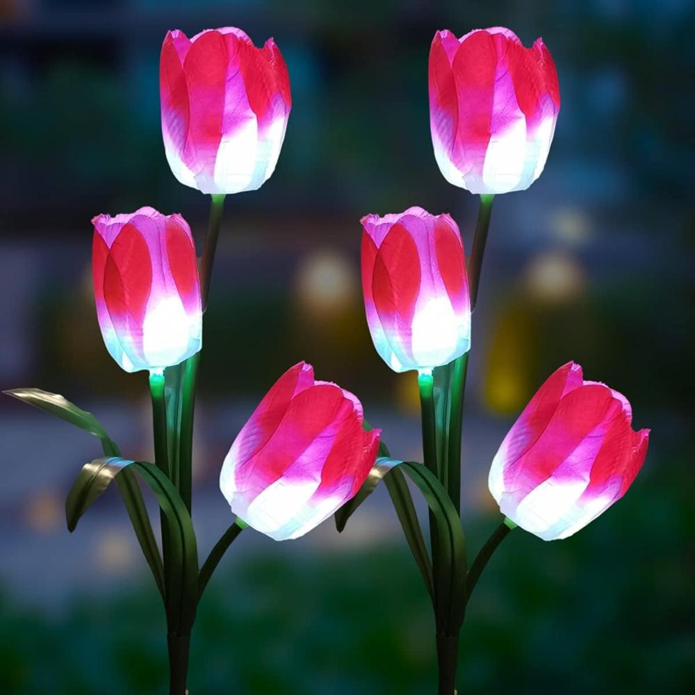 Solar LED Tulip Flower Garden Light