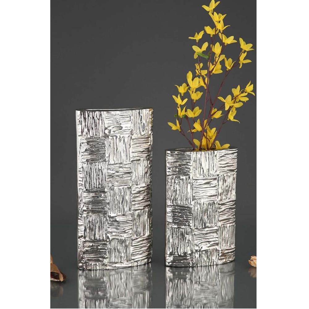 Best Selling Stainless Steel Flower Vase Hammered Design