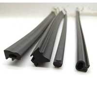 Door Window Rubber Seal - Color: Black