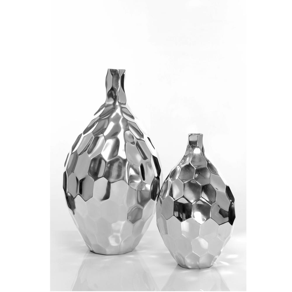 Antique Shape Large Flower Vase - Stainless Steel Metal Flower Vase Hammered