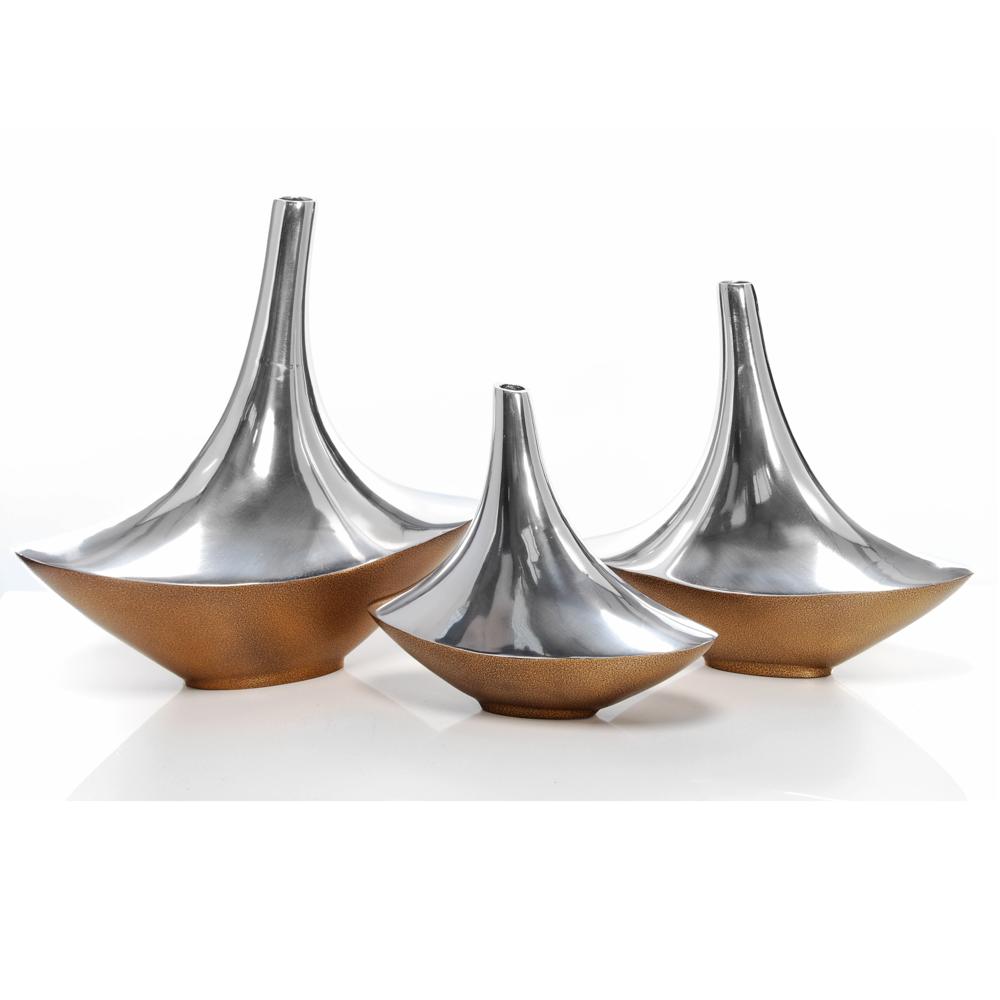 Antique Shape Large Flower Vase - Stainless Steel Metal Flower Vase Hammered