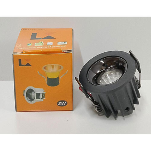LX065D-3W-PB BK Led Cob Light