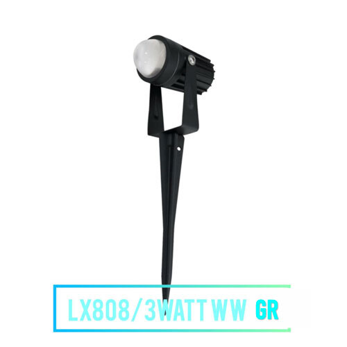 LX808-3Watt WW GR Led Garden Light