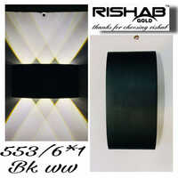 553-6 1 Bk Ww Up Down Light - Application: Indoor