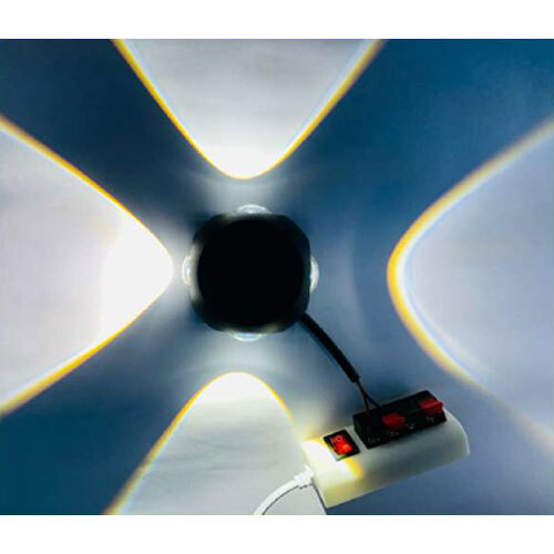 D828-4x1w Bk ww Up Down Light