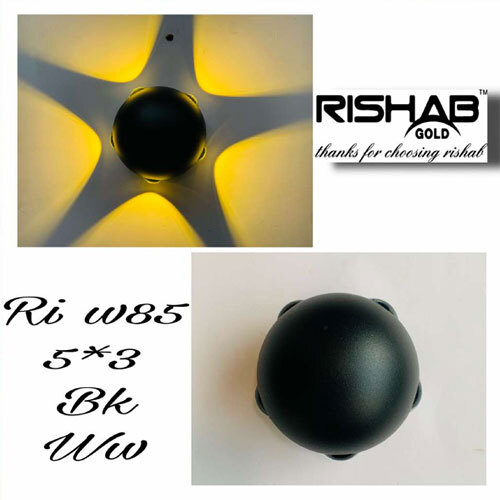 Ri W85 5x3 Bk Ww Up Down Light