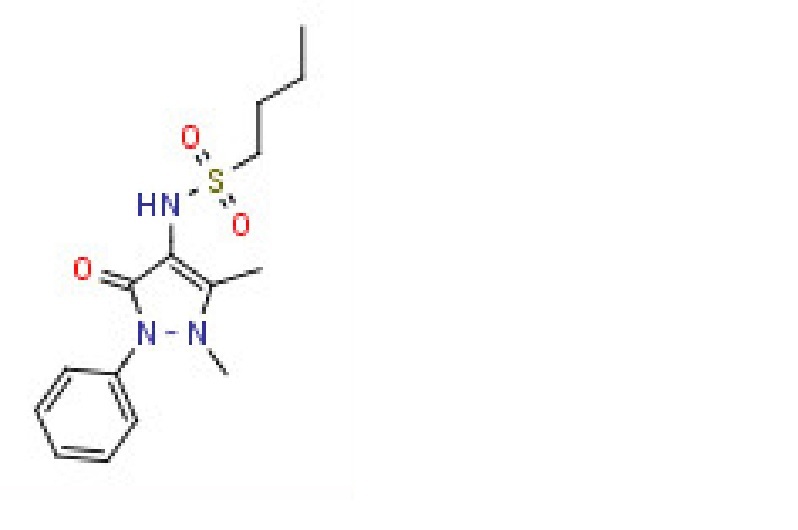 N-(1,5-Dimethyl-3-oxo-2-phenyl-2,3-dihydro-4-pyrazolyl)butane-1- sulfonamide