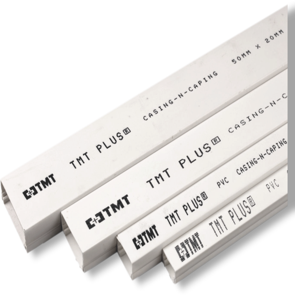 Upvc Casing And Capping - 20x12, 25x16, 30x15, 32x16, 38x19, 50x20 Mm | Lightweight, Weatherproof, High Impact Strength, Quick Snap-fit Installation