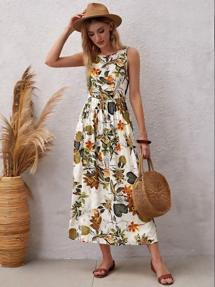 Digital Printed Western Dress