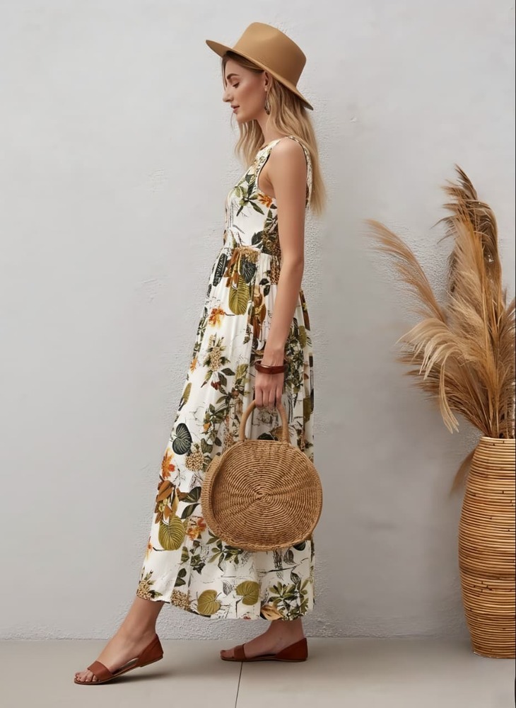 Digital Printed Western Dress