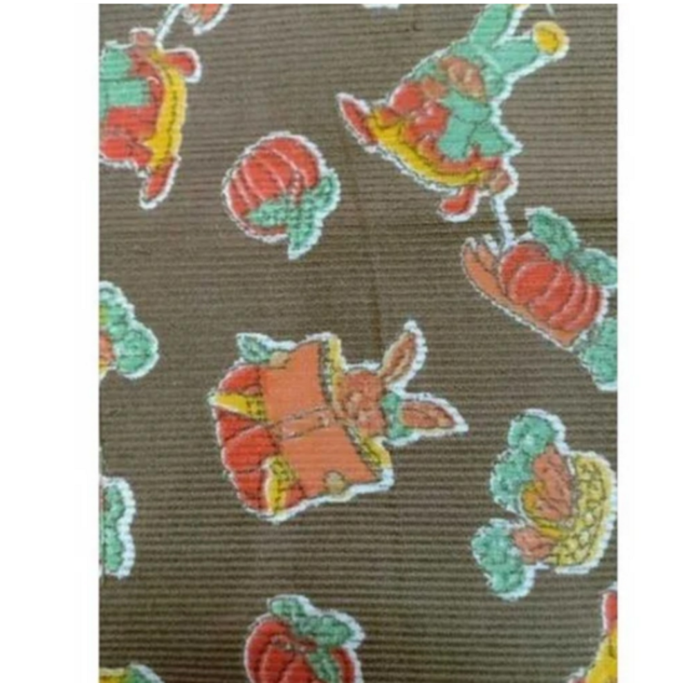21 Wales Floral Corduroy Printed Fabric