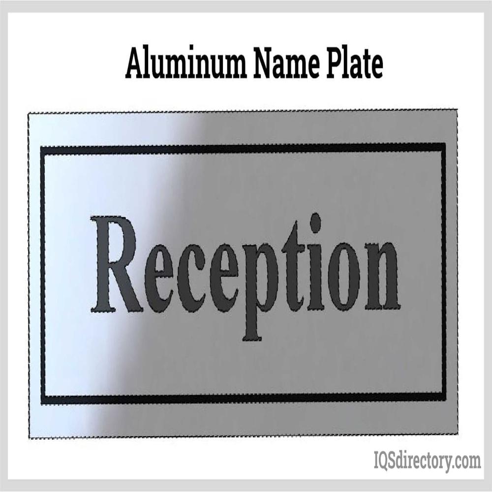 Alluminum Anodized Nameplate