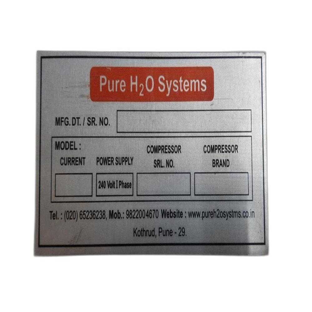 Alluminum Anodized Nameplate