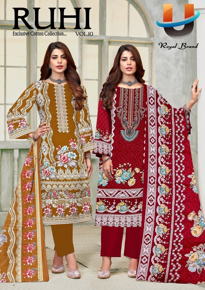 Royal Ruhi Vol-10 a Dress material