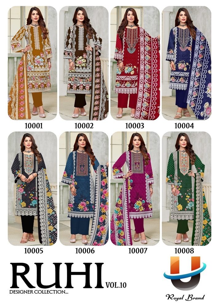 Royal Ruhi Vol-10  Dress material