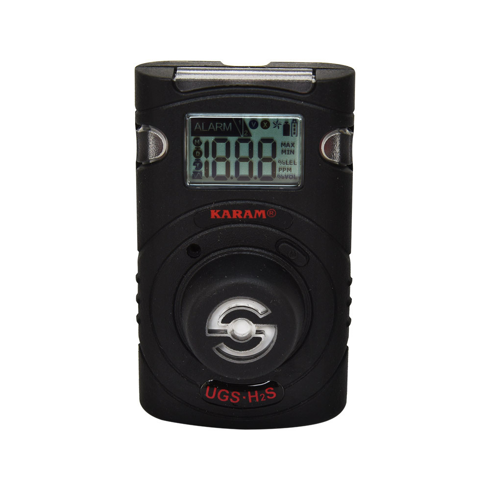H2S Portable Single Gas Detector - Color: Black