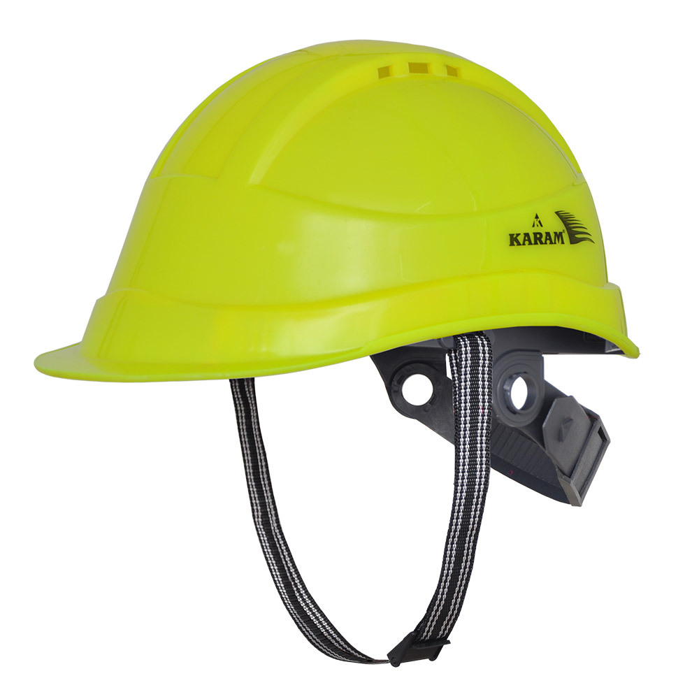 Safety Helmet With Protective Peak - Color: Yellow
