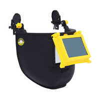 Helmet Mountable Welding Shield - Color: Black And Yellow