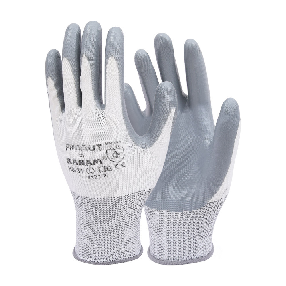White Liner With Grey Nitrile Coating - Features: Durable