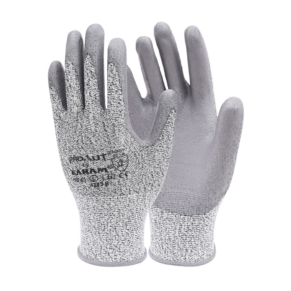 Hppe Liner With Grey Pu Coating - Color: Gray