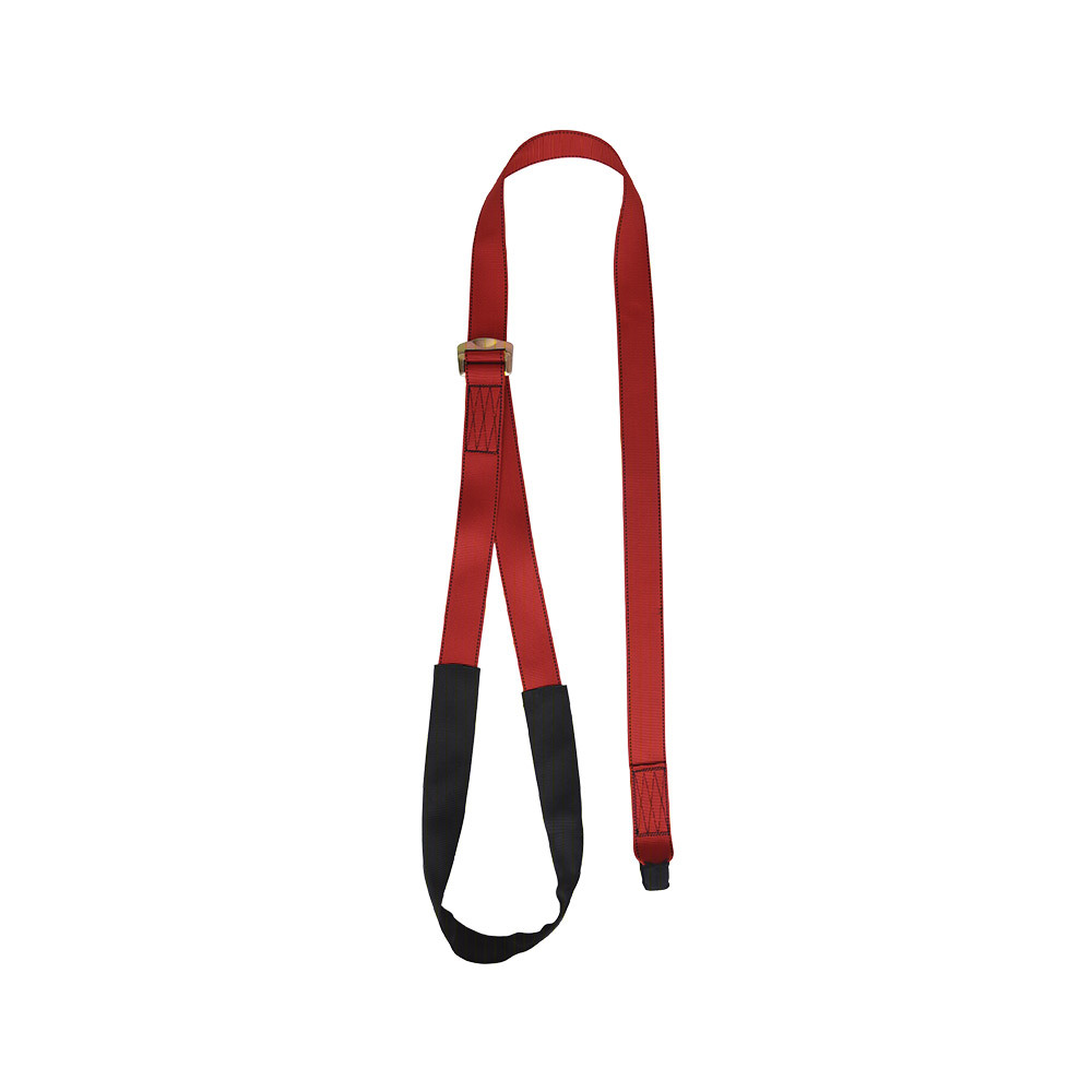 Adjustable Webbing Foot Loop - Color: Red And Black