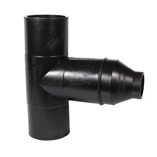Hdpe Butt Fusion Reducing Tee - Color: Black