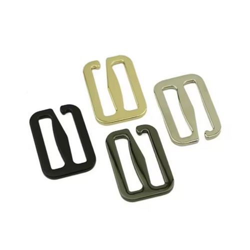 Black High-Quality Zinc Alloy Flat Buckle Suitable for Backpack Straps, Belt Hooks, and Outdoor Webbing Fasteners