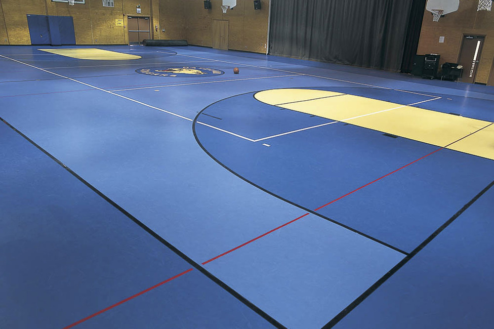 Sports Flooring - Color: Blue