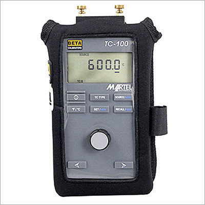 Martel Thermocouple Calibrator - Plastic, 120mm x 70mm x 30mm , LCD Display, 0.05% Accuracy, 9V Battery, 250g Weight, Adjustable Calibration Presets