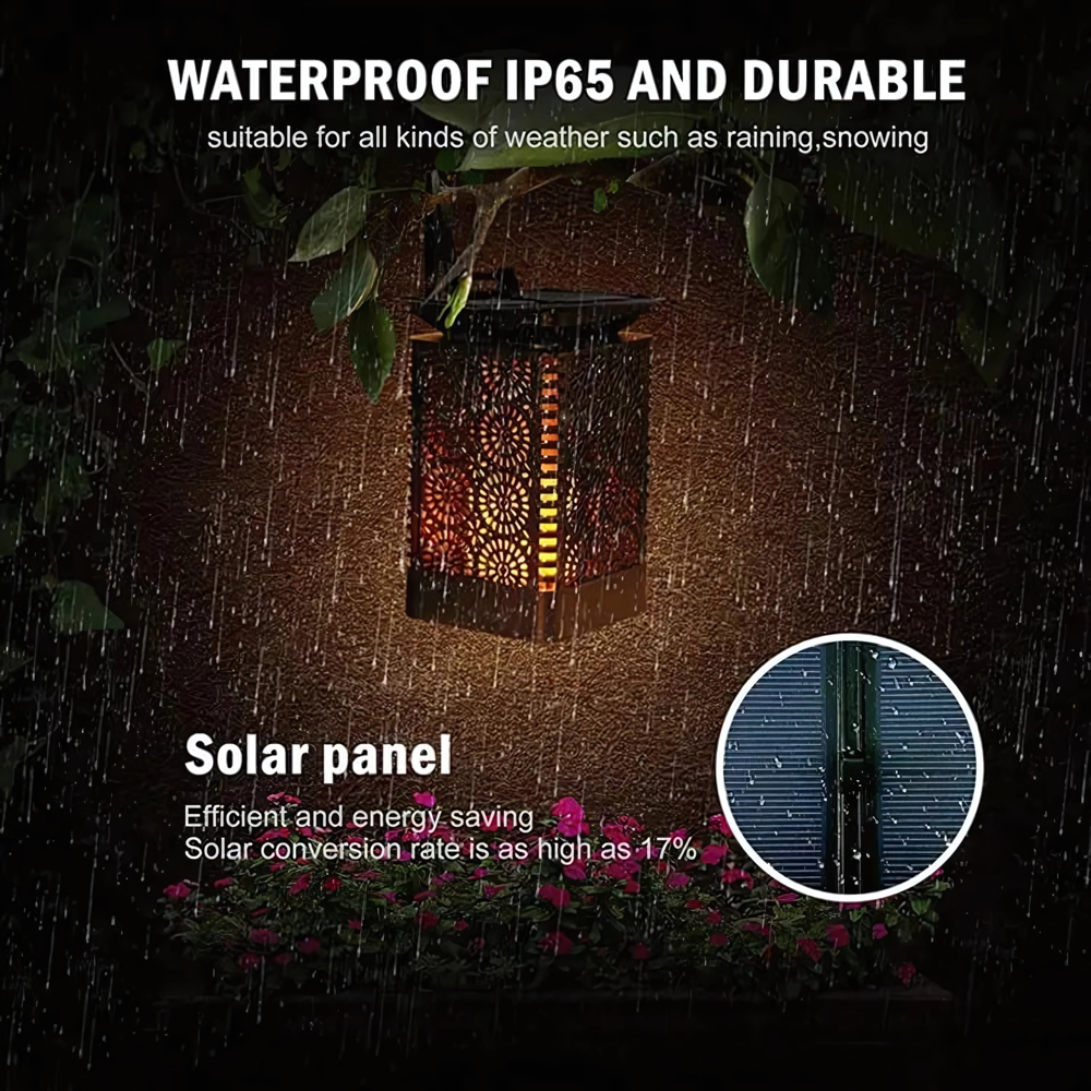 Flickering Flame LED Waterproof Solar Light
