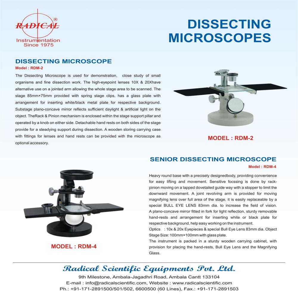 Senior Dissecting Microscope Rdm-4 - Material: Ms