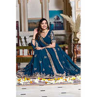 Womens Embroidered Lehenga Choli with Net Dupatta