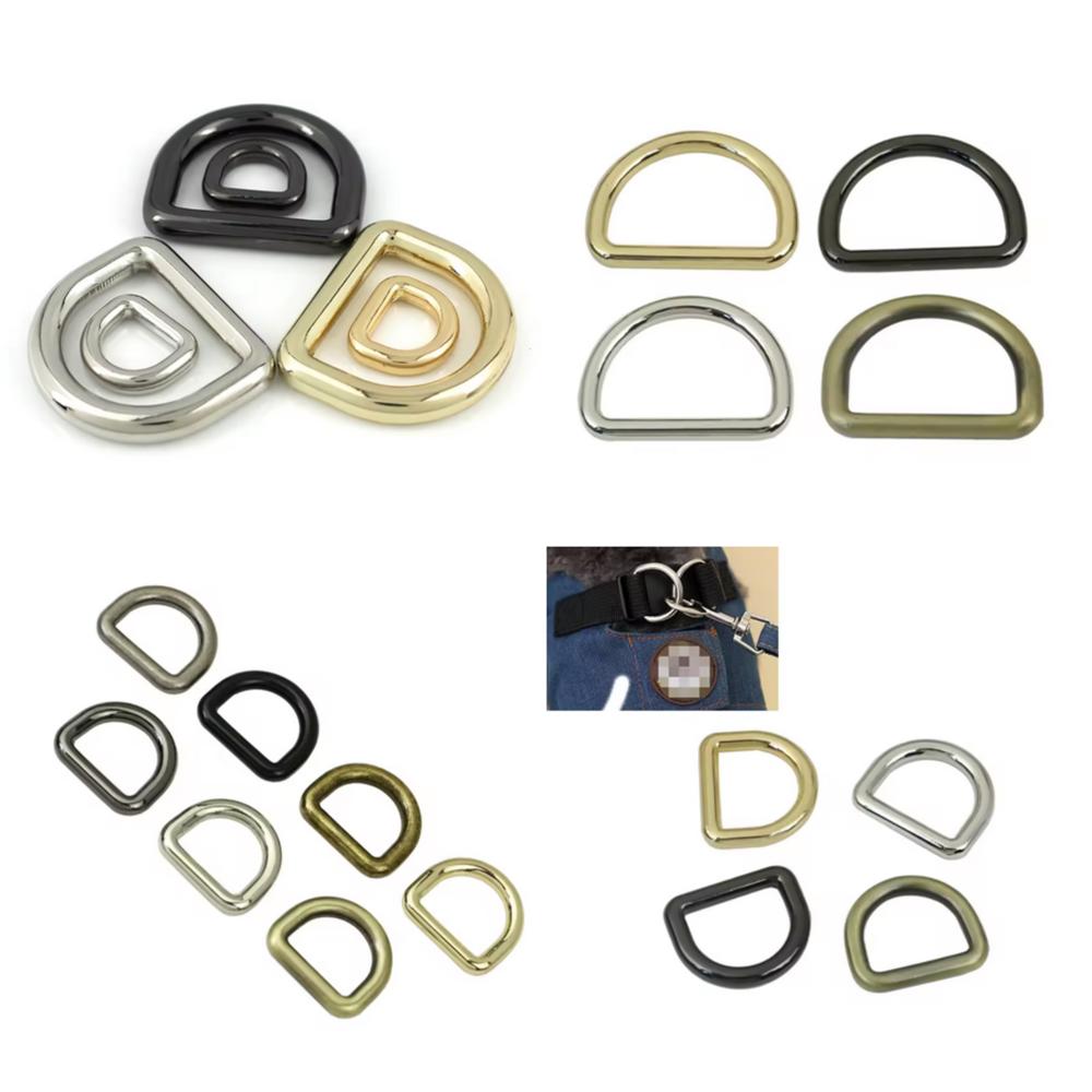 Diy Metal Bag Accessories D-ring Buckle Suitable For Bag Straps, Webbing, And Belts Seamless Metal D-ring Buckle - Hardness: Yes