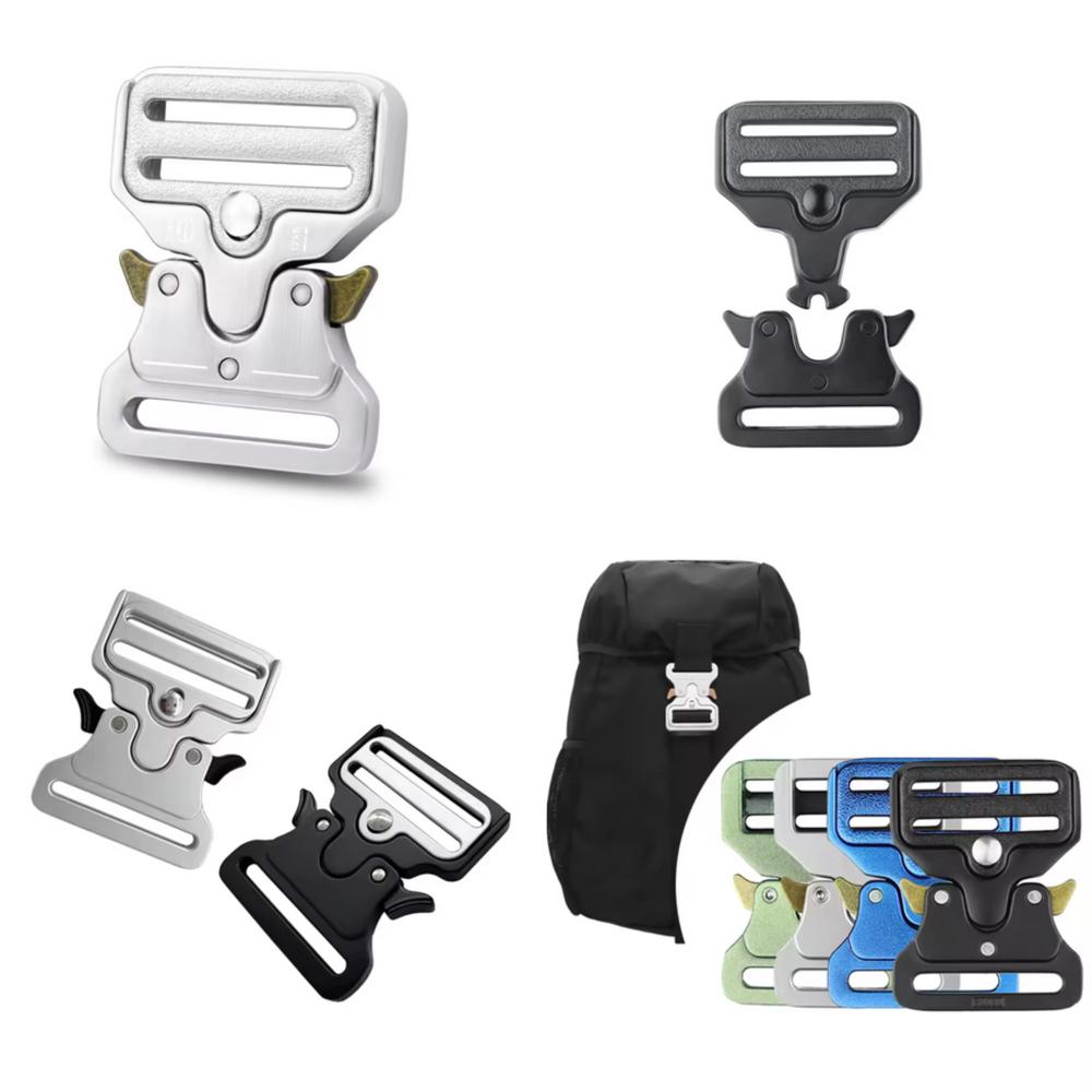 Zinc Alloy Quick-Release Buckle for Bags & Accessories Custom-Colored Tactical Belt Buckle for Safety Harnesses and Bags