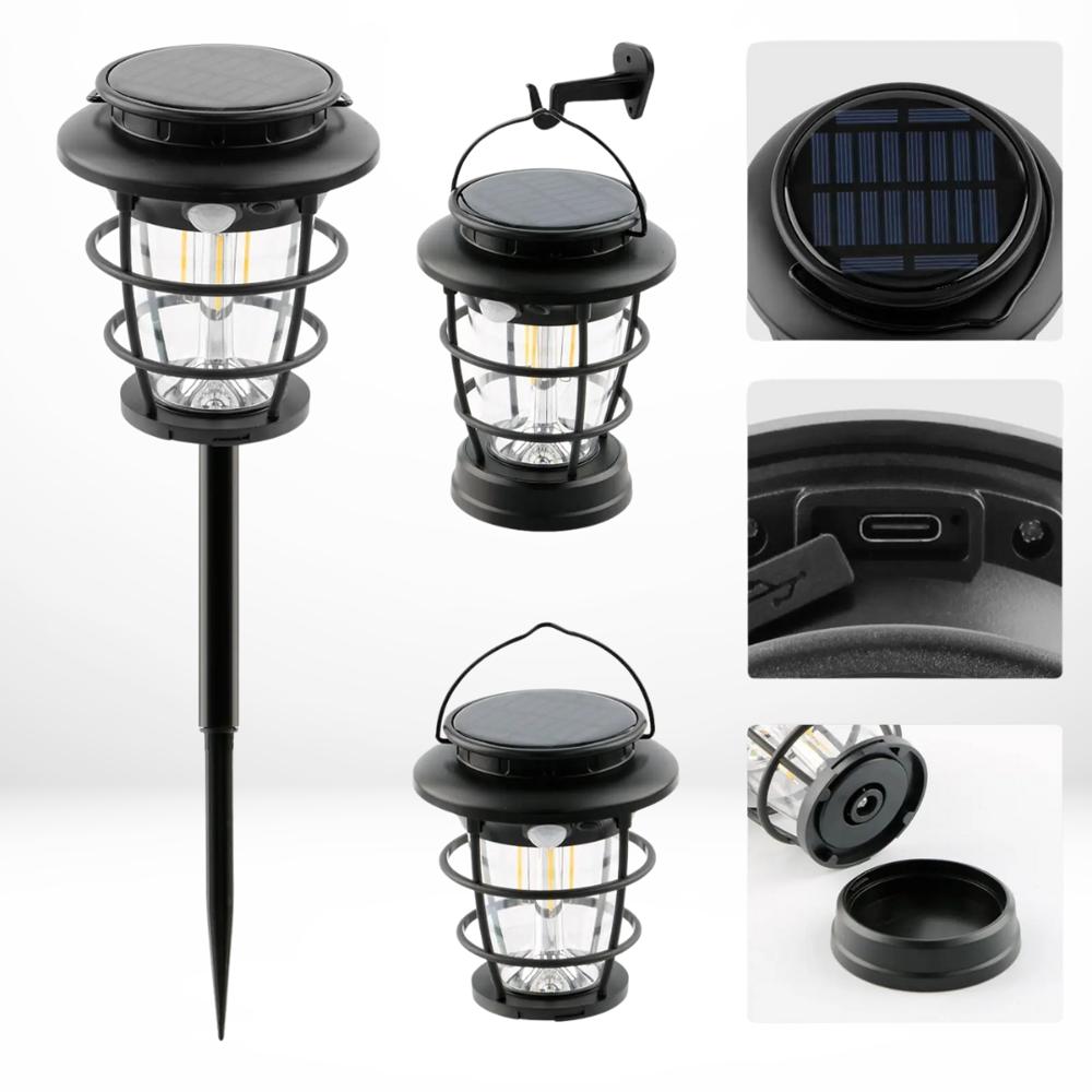Solar Camping Lantern Garden Light