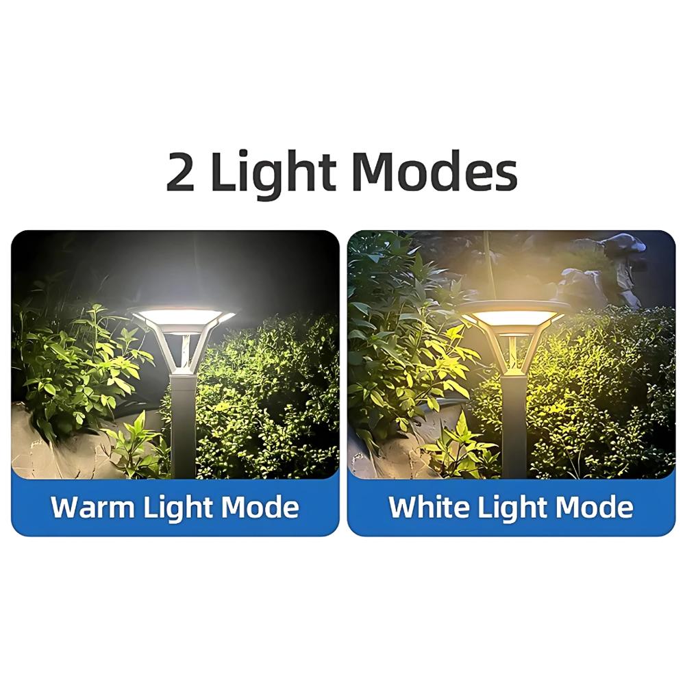 Solar Bollard Pathway Light - Color: White