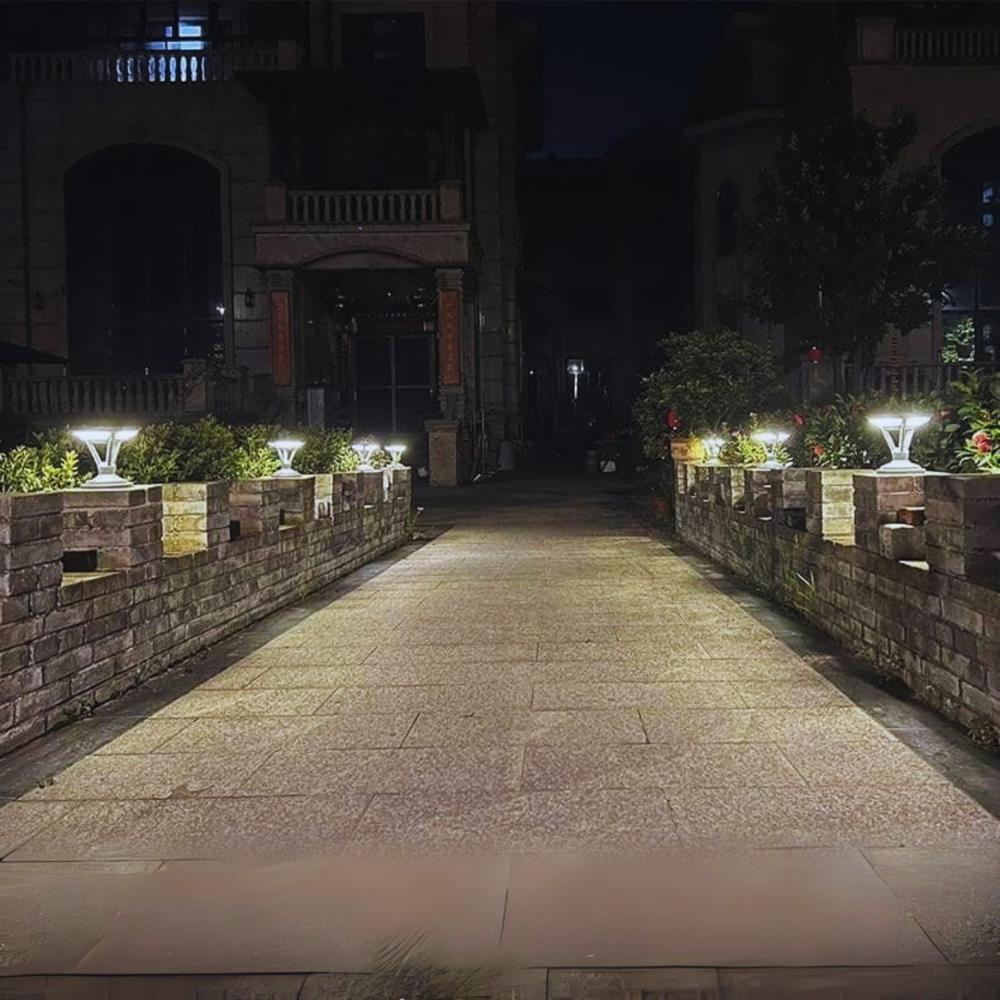 Solar Bollard Pathway Light - Color: White
