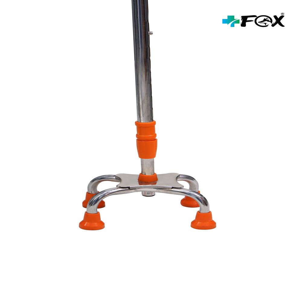 Walking Stick 4 Leg - Color: Silver
