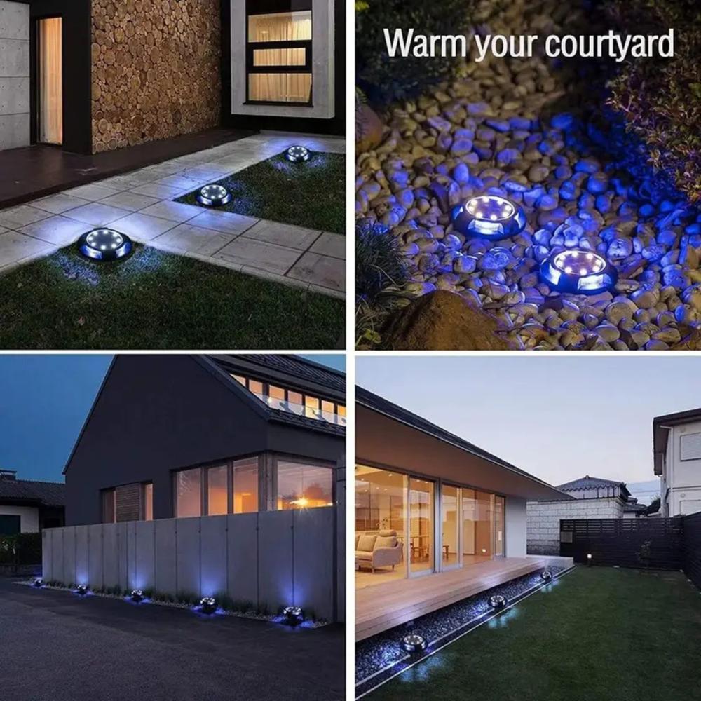 Rgb Solar Buried Ground Light - Efficiency: 95%