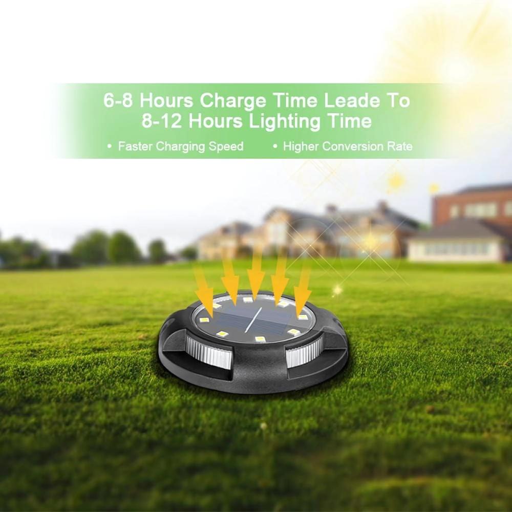 Rgb Solar Buried Ground Light - Efficiency: 95%